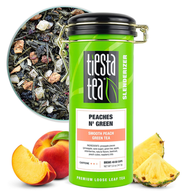 #ad #ad Peaches N’ Green Loose Leaf Smooth Peach Green Tea Premium Blend Medium Ca $47.33