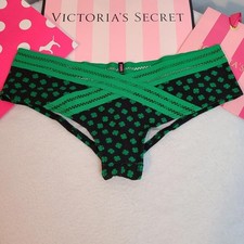 Y2K VS PINK Mesh Trim Cotton Extra Low Rise Cheekster Panty Size Lg
