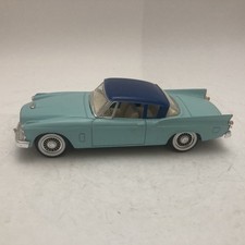 Solido 143 Scale Diecast - 1957 Studebaker Silver Hawk - Blue
