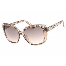 Guess Factory Women's Sunglasses Shiny Light Brown Cat Eye Frame GF0383 45F