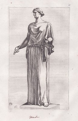 Muse Musen griechische Mythologie etching Kupferstich Francois Perrier 1638