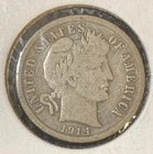 1914-D Barber Dime Silver 10C Nice Coin!