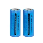 2-100X Flat Top Rechargeable Battery 3.7V Cell Batteries F/ Flashlight Torch Lot