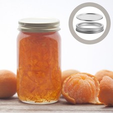  5 Sets Canning Jar Lid and Ring Round Jar Ring Bands Set Split Type Canning Jar