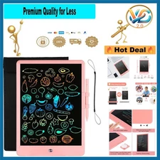 LCD Writing Tablet for Kids 10 Inch Color Screen Drawing Pad New