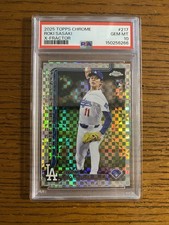 2025 Topps Chrome Roki Sasaki X-Fractor RC #217 PSA 10 LA Dodgers Rookie