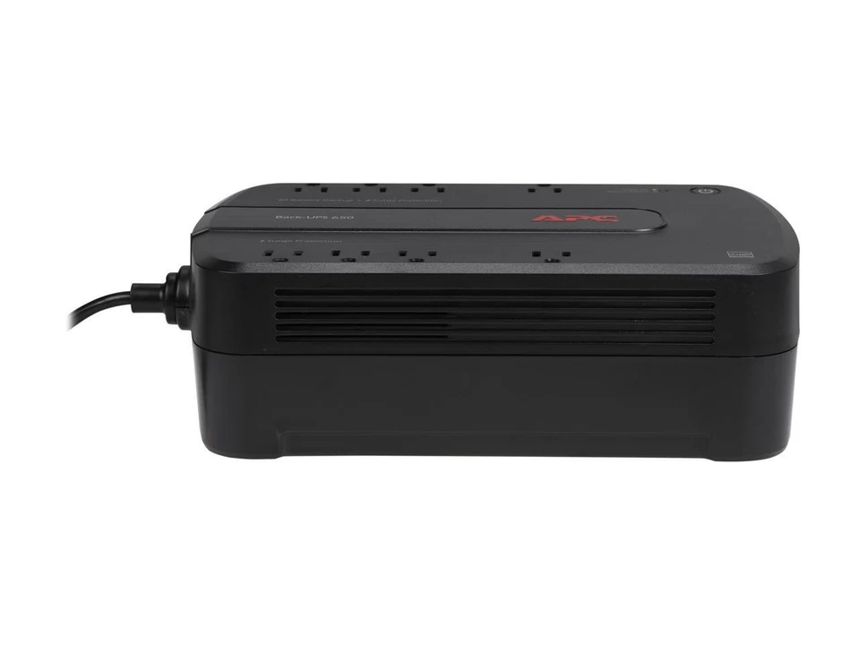 APC BE650G1 Back-UPS 650 VA 8-outlet 340 Joules Surge Energy Rating Data Line - Image 4 of 4