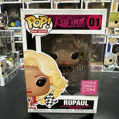 Funko Pop! RuPaul Diamond Glitter Edition DragCon Exclusive with pop protector