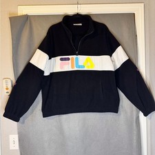 Fila Black Pullover with Logo. Excellent Condition.
