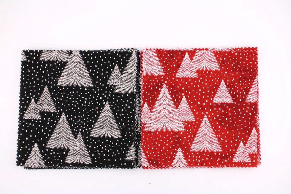 Paquetes de dijes sueltos Snowy Tidings (4) abiertos surtidos nuevos Wilmington cuadrados de 5" x 5" Foto 4 de 4