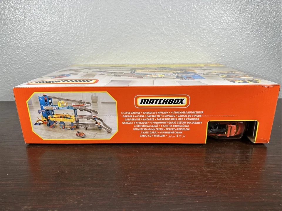 NEW Matchbox 4 Level Garage Play Set Spiral Ramp and Elevator Plus (1) Vehicle - Image 4 of 4