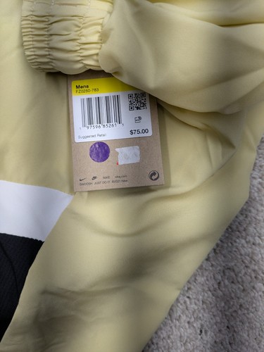 $ 70 Nike Jogginghose Herren XL hellbraun beige lockere Passform Mesh gefüttert Basketball neu mit Etikett - Bild 3 von 12