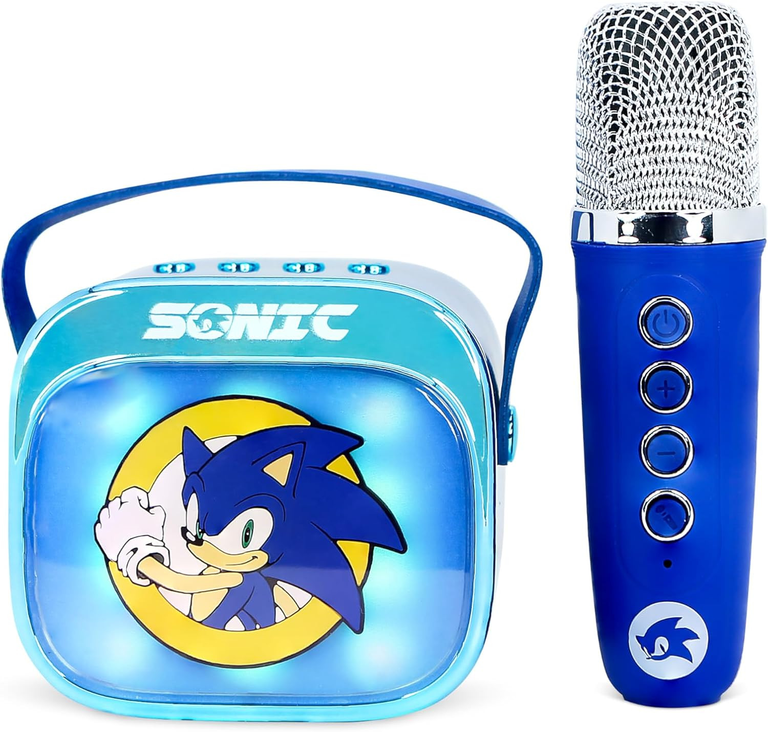 Karaoke Sonic LED Wireless con Microfono: Il Regalo Ideale per Bambini