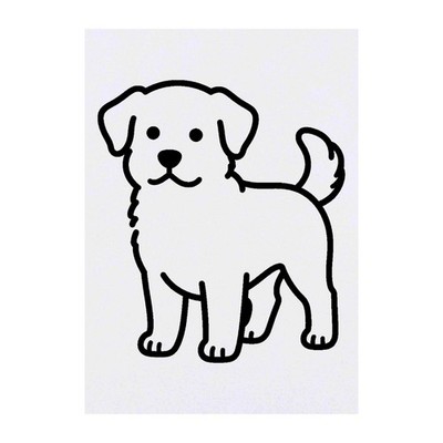 Temporäre Tattoos/Transfers ''Dog Line Art'' (TO00096613)