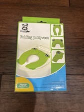 PandaEar Folding Potty Seat for Toddler Green Toilet Training Seat Brand New