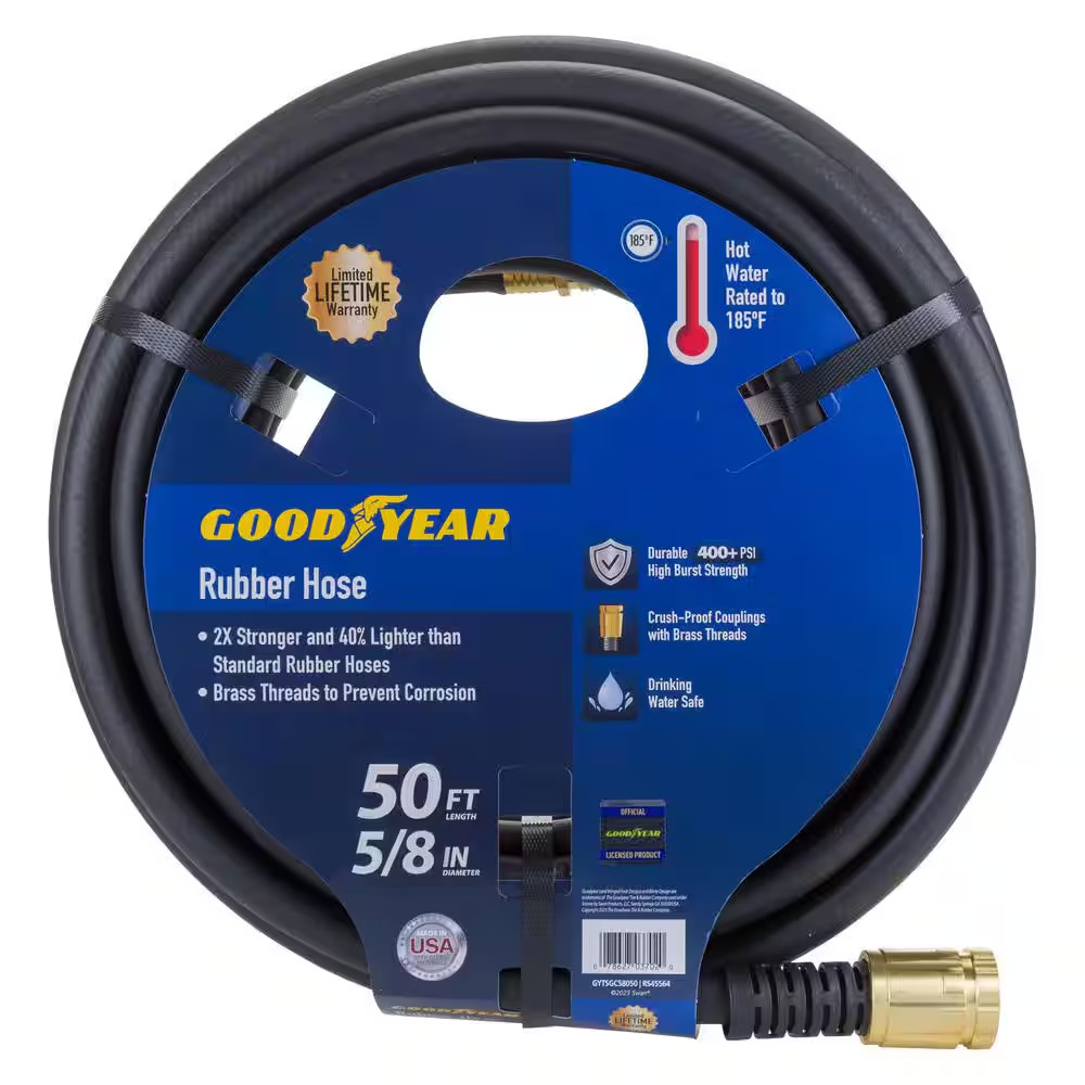 Maxlite 5/8 In. X 50 Ft. Premium Duty Rubber+ Water Hose