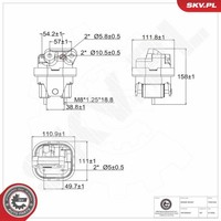 Esen SKV Motorlager Vorne Passend FüR Chrysler 300C Dodge Challenger Charger