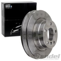 2X Eurobrake Bremsscheiben 290Mm Voll Hinten Passend FÜR BMW 1 2 | 58152015102