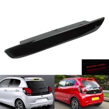 Schwarz Linse 3. Dritte Zusatzbremsleuchte passend für Peugeot 108 bj.2014-2021