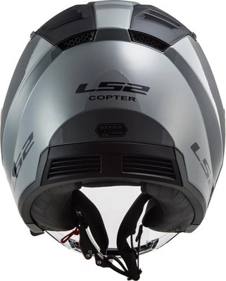 Ls2 of600 Copter II Solid Jet Helm Helm Copter II Soli Nardo Grau