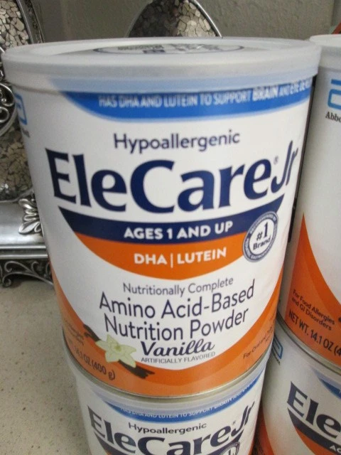 Elecare Jr Vanilla Junior Formula, 6 latas X 14,1 oz/lata, caducidad JUL 2026, DHA/Luteína Foto 2 de 4
