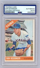 Don Kessinger 1966 Topps Signed Auto Rookie Rc Card PSA Chicago Cubs Ole Miss