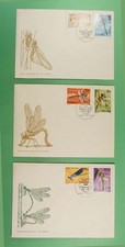 DR WHO 1988 POLAND 3 FDC INSECT CACHET COMBO R21896