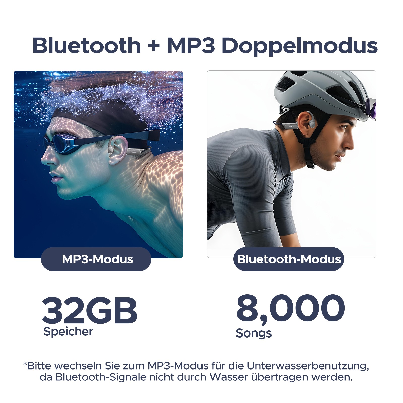 DOOGEE Cuffie Suono Osseo IP68 per Nuoto BT5.4 foto 4