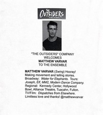 The Outsiders Broadway Understudy Slips CHOOSE YOUR CAST