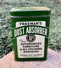 Vintage Freemans Dust Absorber Can For Automo...