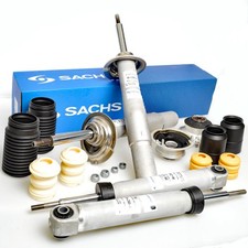 4x SACHS Sto�d�mpfer + Service-Kit + Domlager Vorne Hinten f�r BMW 5er E60