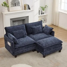 Modular sectional sofa, 77.6" l shaped couch set for living room comfy