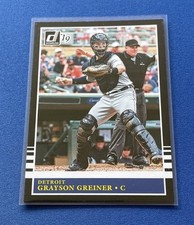 2019 Panini Donruss #205 Grayson Greiner Detroit Tigers