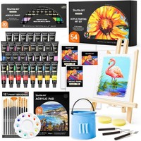 Shuttle Art Acrylfarben Set 54 StüCk Tischstaffelei Leinwand