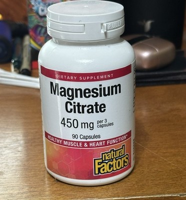  Natural Factors Magnesium Citrate 150 mg - BRAND NEW, SEALED