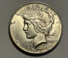 1934 D  PEACE DOLLAR AU-BU