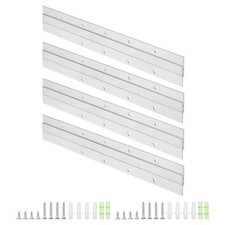 4 Pair 12" Aluminum Cleat Picture Hanger Wall Mounting Bracket Hanger Z Bar Clip