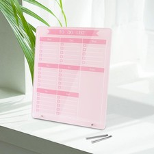 Weekly Planner Dry Erase Board for Desk,10''x12'',Acrylic Desk Calendar to Do...