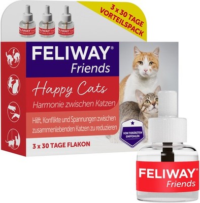 FELIWAY FRIENDS Happy Cat Flacon 3x48ml Vorteilspack 1656