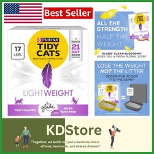 Purina LightWeight Multi-Cat Clumping Cat Litter with Glade Clean Blossoms