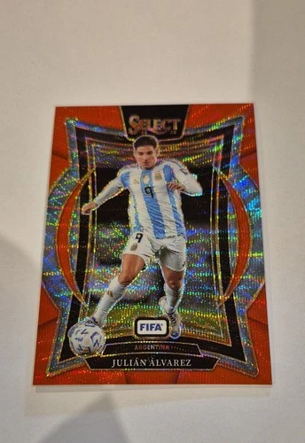 2024-25 Panini Select Fifa - Terrace Julian Alvarez #59 Red Wave Prizm #57/59