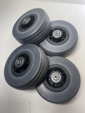 6x2 Set Of 2 Caster Wheels Tires for Quantum Q6 Edge Darker Gray