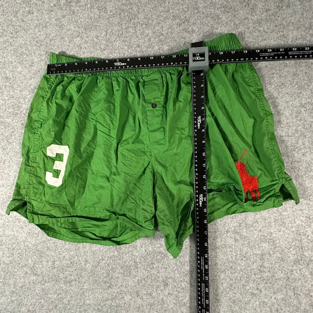 Polo Ralph Lauren Sleep Shorts Mens XL Green Big Pony Graphic Lounge Boxers View 3