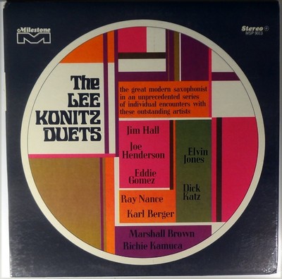 THE LEE KONITZ DUETS-MILESTONE MSP 9013, 1967