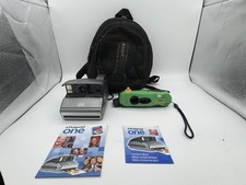 Polaroid One Instant Camera I-Zone Bundle w/ Bag Manuals Untested