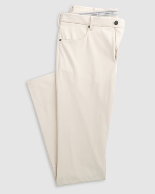 Johnnie-O Men s 40x34 Momentum Stretch Knit Performance Pants Stone Golf Light