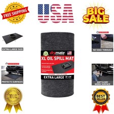 XL Oil Spill Mat 36" x 59", Absorbent Oil Pad, Reusable, Washable, Durable, ...