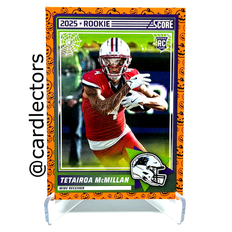2025 Panini Score-A-Treat TETAIROA McMILLAN #17 RC Orange Pumpkin PANTHERS