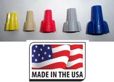 (250) WINGED WIRE TWIST NUT CONNECTOR ASSORTMENT SPLICE MADE IN USA