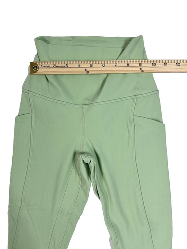Lululemon Align High Rise Pant 25” Pockets Green Size 2 - Picture 9 of 9